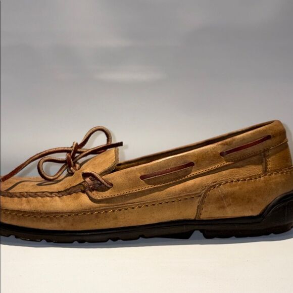Brown Suede Moccasin Loafers with Slip-On Design - Picture 10 of 12